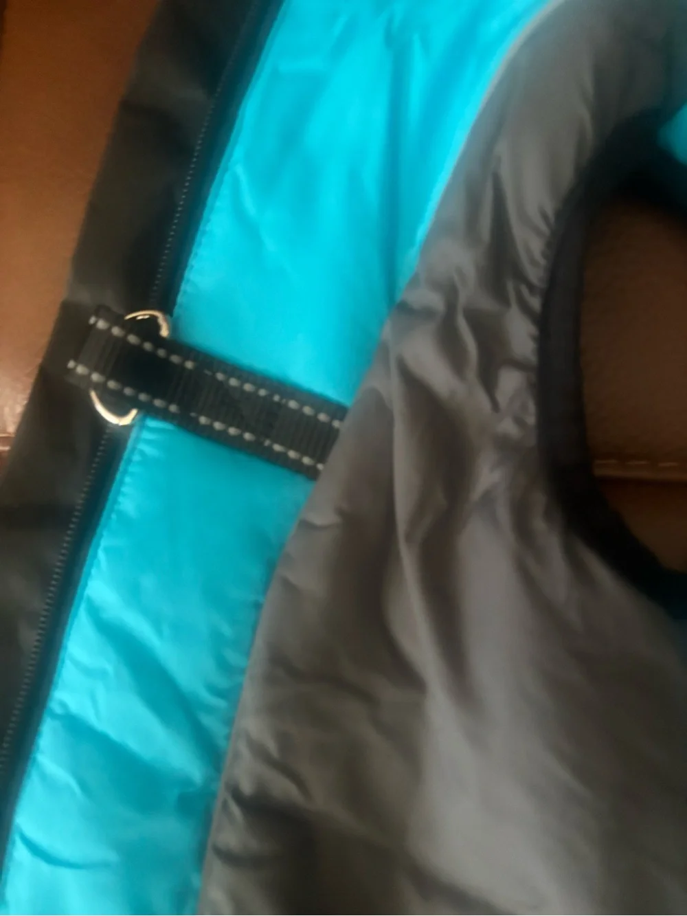 Blue and Gray Quilted Pet Vest